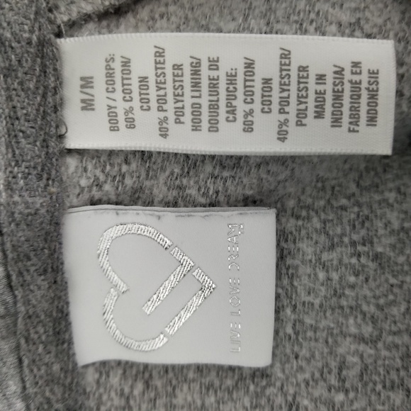 LIVE LOVE DREAM | pink sequin 97 on gray hoodie - Picture 4 of 5